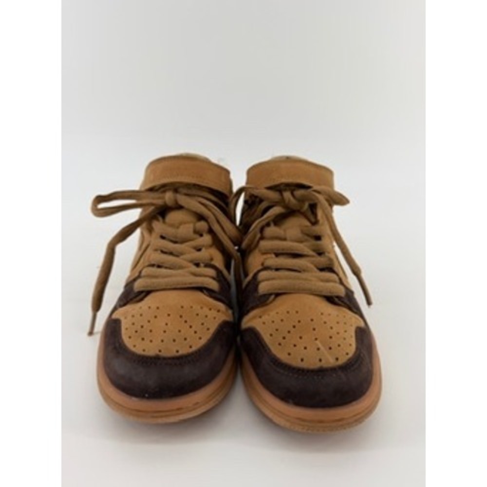 Nike SB Dunk Mid Wheat Dark Mocha Brown Suede Skate Shoes 314381-701 Kids 3Y